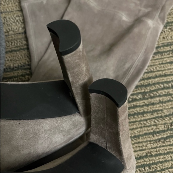 Stuart Weitzman Suede Tieland Boots - Taupe size 8, worn once - Picture 6 of 7